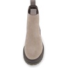 image:imageCUSHIONAIRE Womens Derby Genuine Suede Chelsea boot Memory Foam Wide Widths AvailableGrey Suede