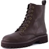 image:imageCUSHIONAIRE Ryker Vegan Leather Combat Boots for Women with Side ZipperBrown