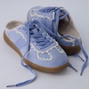 image:imageCUSHIONAIRE Bria Kids Backless Lace up Fashion Sneakers Shoes for GirlsBlue