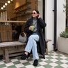 image:imageCUSHIONAIRE Casey Genuine Suede Moccasin Slippers for Women Cozy House Shoes with Moc Toe and Penny Loafer StrapBlack