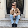 image:imageCUSHIONAIRE Casey Genuine Suede Moccasin Slippers for Women Cozy House Shoes with Moc Toe and Penny Loafer StrapBlack