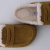image:imageCUSHIONAIRE Casey Genuine Suede Moccasin Slippers for Women Cozy House Shoes with Moc Toe and Penny Loafer StrapCamel