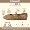 image:imageCUSHIONAIRE Darla Kids Mesh Mary Jane Ballet Flats Girls Shoes with BuckleBrown