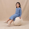 image:imageCUSHIONAIRE Darla Kids Mesh Mary Jane Ballet Flats Girls Shoes with BuckleCream