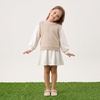 image:imageCUSHIONAIRE Darla Kids Mesh Mary Jane Ballet Flats Girls Shoes with BuckleCream