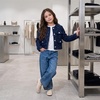 image:imageCUSHIONAIRE Darla Kids Mesh Mary Jane Ballet Flats Girls Shoes with BuckleCream