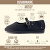 image:imageCUSHIONAIRE Missy Kids Mary Jane Flats School Shoes for Girls with Adjustable BuckleBlack