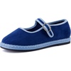 image:imageCUSHIONAIRE Missy Kids Mary Jane Flats School Shoes for Girls with Adjustable BuckleBlueBlue