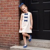 image:imageCUSHIONAIRE Missy Kids Mary Jane Flats School Shoes for Girls with Adjustable BuckleBlueBlue
