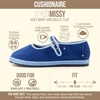 image:imageCUSHIONAIRE Missy Kids Mary Jane Flats School Shoes for Girls with Adjustable BuckleBlueBlue