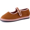 image:imageCUSHIONAIRE Missy Kids Mary Jane Flats School Shoes for Girls with Adjustable BuckleBrownPink
