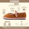 image:imageCUSHIONAIRE Missy Kids Mary Jane Flats School Shoes for Girls with Adjustable BuckleBrownPink