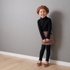 image:imageCUSHIONAIRE Missy Kids Mary Jane Flats School Shoes for Girls with Adjustable BuckleBrownPink