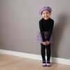 image:imageCUSHIONAIRE Missy Kids Mary Jane Flats School Shoes for Girls with Adjustable BuckleLavenderPurple