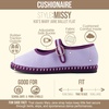 image:imageCUSHIONAIRE Missy Kids Mary Jane Flats School Shoes for Girls with Adjustable BuckleLavenderPurple