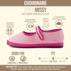 image:imageCUSHIONAIRE Missy Kids Mary Jane Flats School Shoes for Girls with Adjustable BucklePinkFuchsia