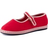 image:imageCUSHIONAIRE Missy Kids Mary Jane Flats School Shoes for Girls with Adjustable BuckleRedPink