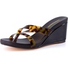 image:imageCUSHIONAIRE Mona SlipOn Lightweight Womens Sandals Comfortable Wedge Flip Flops for Women with Crossover StrapTortoise