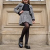 image:imageCUSHIONAIRE Rye Kids Dress Shoes Penny Loafers for Kids with Charm ChainBlack Patent