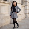 image:imageCUSHIONAIRE Rye Kids Dress Shoes Penny Loafers for Kids with Charm ChainBlack Patent
