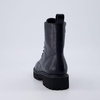 image:imageCUSHIONAIRE Ryker Vegan Leather Combat Boots for Women with Side ZipperBlack