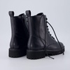 image:imageCUSHIONAIRE Ryker Vegan Leather Combat Boots for Women with Side ZipperBlack