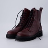 image:imageCUSHIONAIRE Ryker Vegan Leather Combat Boots for Women with Side ZipperBurgundy