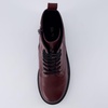 image:imageCUSHIONAIRE Ryker Vegan Leather Combat Boots for Women with Side ZipperBurgundy