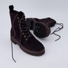 image:imageCUSHIONAIRE Ryker Vegan Leather Combat Boots for Women with Side ZipperCoffee
