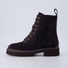 image:imageCUSHIONAIRE Ryker Vegan Leather Combat Boots for Women with Side ZipperCoffee