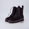 image:imageCUSHIONAIRE Ryker Vegan Leather Combat Boots for Women with Side ZipperCoffee