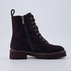 image:imageCUSHIONAIRE Ryker Vegan Leather Combat Boots for Women with Side ZipperCoffee