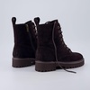 image:imageCUSHIONAIRE Ryker Vegan Leather Combat Boots for Women with Side ZipperCoffee