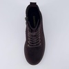 image:imageCUSHIONAIRE Ryker Vegan Leather Combat Boots for Women with Side ZipperCoffee