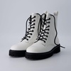 image:imageCUSHIONAIRE Ryker Vegan Leather Combat Boots for Women with Side ZipperWhite