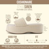 image:imageCUSHIONAIRE Siren Raffia Platform Sandals for Women with Cushioned FootbedCream