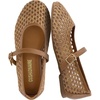 image:imageCUSHIONAIRE Darla Kids Mesh Mary Jane Ballet Flats Girls Shoes with BuckleBrown
