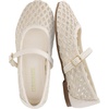 image:imageCUSHIONAIRE Darla Kids Mesh Mary Jane Ballet Flats Girls Shoes with BuckleCream