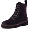 image:imageCUSHIONAIRE Ryker Vegan Leather Combat Boots for Women with Side ZipperCoffee