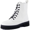 image:imageCUSHIONAIRE Ryker Vegan Leather Combat Boots for Women with Side ZipperWhite