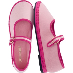 image:imageCUSHIONAIRE Missy Kids Mary Jane Flats School Shoes for Girls with Adjustable BucklePinkFuchsia