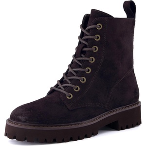 image:imageCUSHIONAIRE Ryker Vegan Leather Combat Boots for Women with Side ZipperCoffee