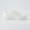 image:imageCUSHIONAIRE Womens Tag Low top Canvas Sneaker Memory FoamWhite Canvas