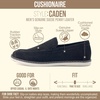 image:imageCUSHIONAIRE Caden Genuine Suede Penny Loafers for MenBlack