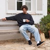 image:imageCUSHIONAIRE Caden Genuine Suede Penny Loafers for MenBlack
