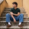 image:imageCUSHIONAIRE Caden Genuine Suede Penny Loafers for MenBrown