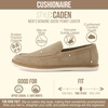 image:imageCUSHIONAIRE Caden Genuine Suede Penny Loafers for MenTan