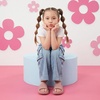 image:imageCUSHIONAIRE FeatherK Cloud Slides EVA Waterproof Pool Sandals for KidsBlush