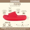 image:imageCUSHIONAIRE FeatherK Cloud Slides EVA Waterproof Pool Sandals for KidsRed