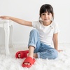 image:imageCUSHIONAIRE FeatherK Cloud Slides EVA Waterproof Pool Sandals for KidsRed